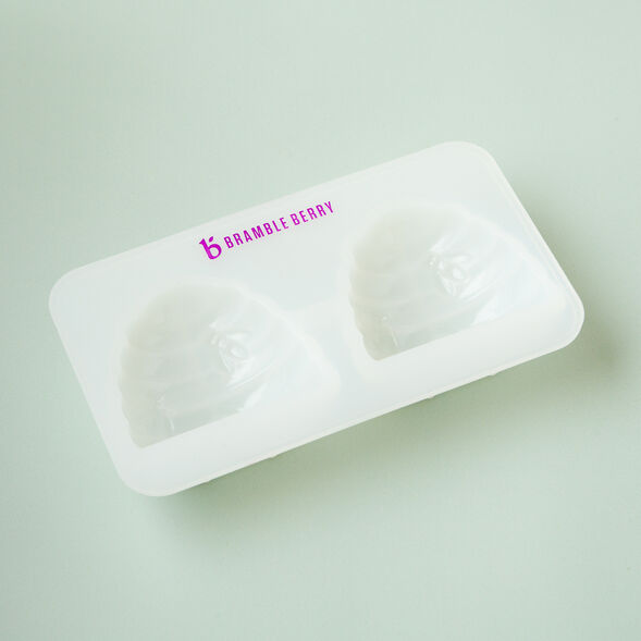 2 Cavity Silicone Beehive Mold for Soap Making